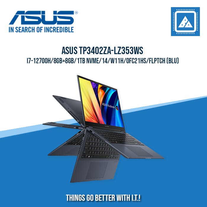 ASUS TP3402ZA-LZ353WS I7-12700H/8GB+8GB/1TB NVME | BEST FOR STUDENTS AND FREELANCERS LAPTOP ASUS TP3402ZA-LZ353WS I7-12700H/8GB+8GB/1TB NVME | BEST FOR STUDENTS AND FREELANCERS LAPTOP